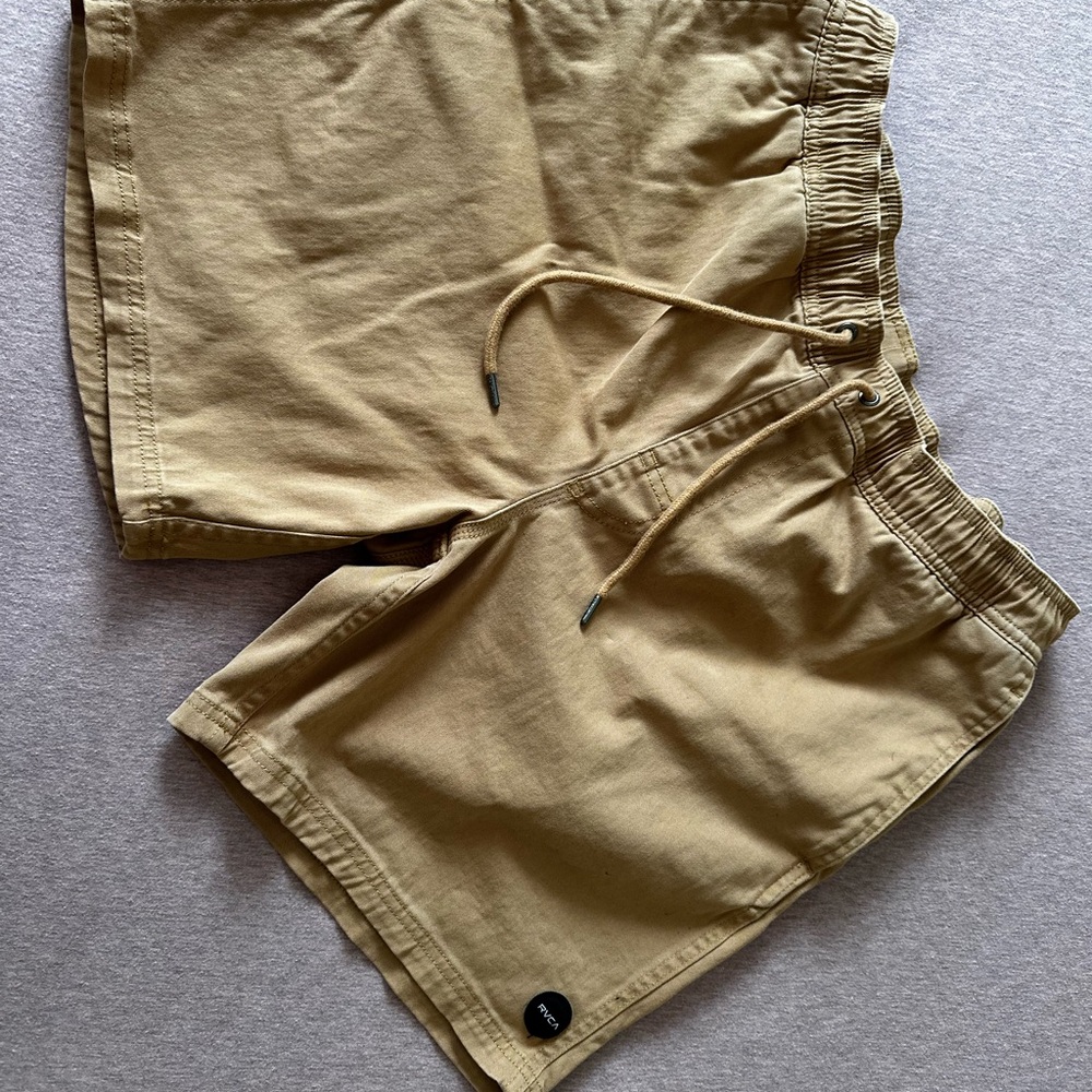 RVCA Men's Athletic Tan Shorts